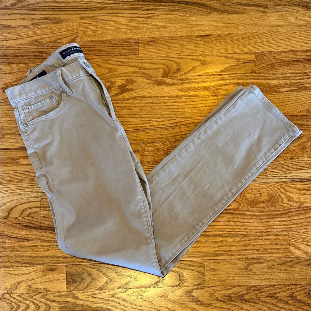 Lucky Brand Tan Slim Fit Pants